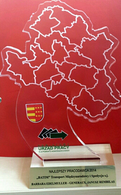Nagroda - Najlepszy Pracdawca 2014