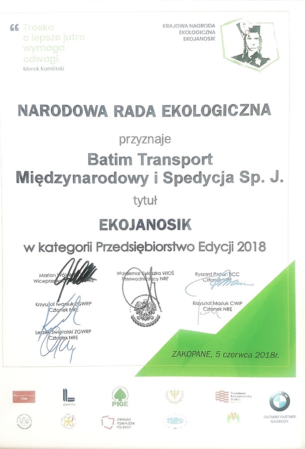 Narodowa Rada Ekologiczna 2018