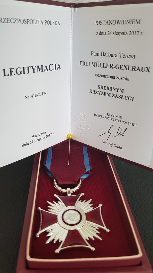 Nagroda Srebrny Krzyż Zasługi 2017