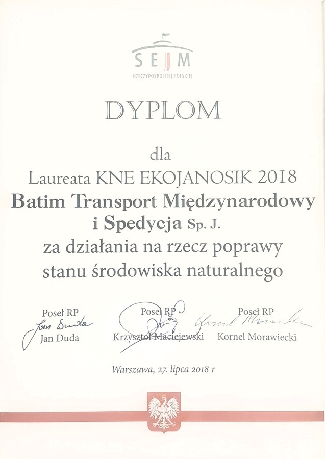 KNE EKOJANOSIK 2018